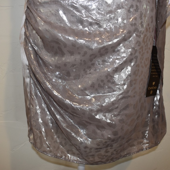 Bebe 1-Shoulder Drama SLV Dress - Picture 5 of 16